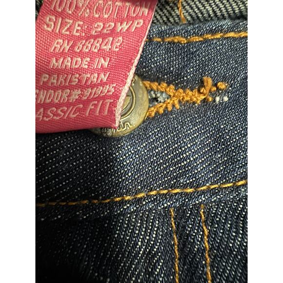 Woman Within Classic Fit Bootcut Denim Dark Blue Jeans | Size 22WP - Picture 2 of 3